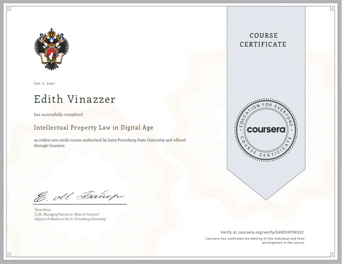 Intellectual-Property-Kurs-Zertifikat-Edith-Vinazzer