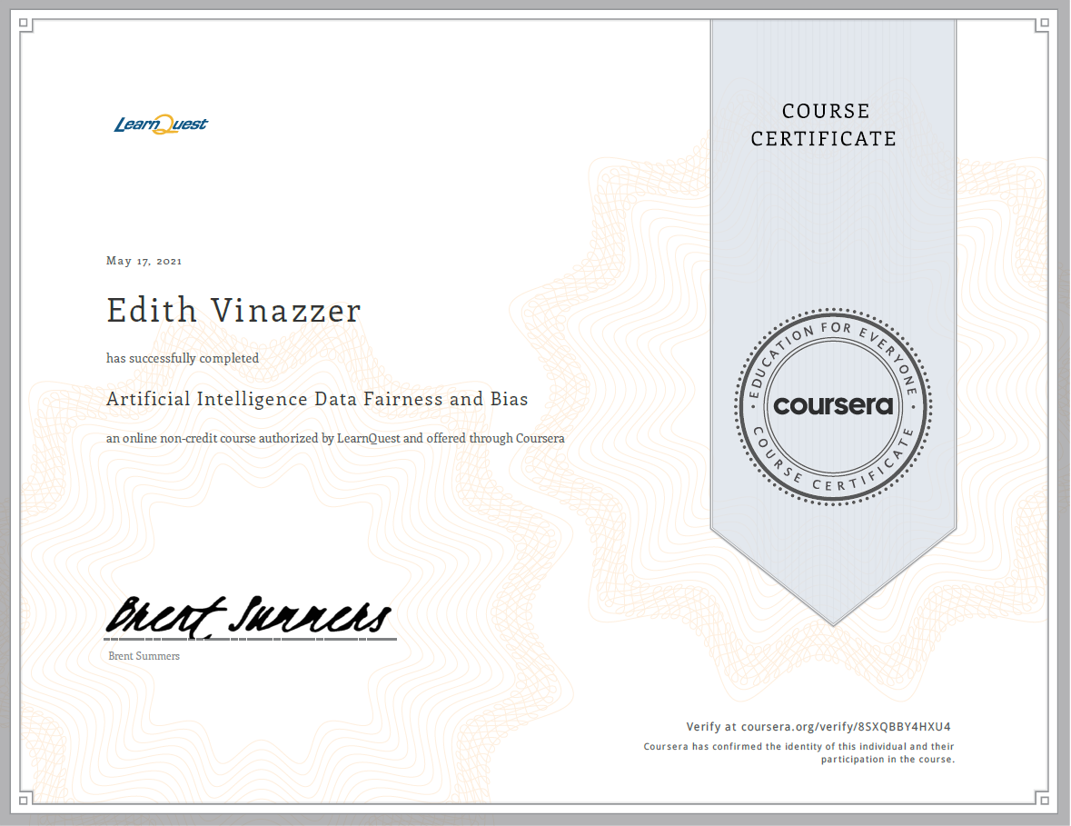 Artificial-Intelligence-Kurs-Zertifikat-Edith-Vinazzer